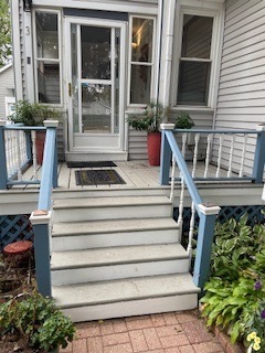 3 East Slade Street Palatine, IL 60067 - Photo 45 of 45 a view of wooden house with a window and potted plants