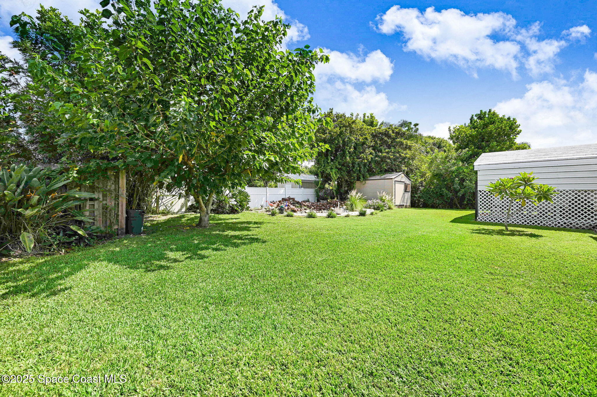 1507 Meadowbrook Road Northeast Palm Bay, FL 32905 - Photo 32 of 50 a view of garden with trees