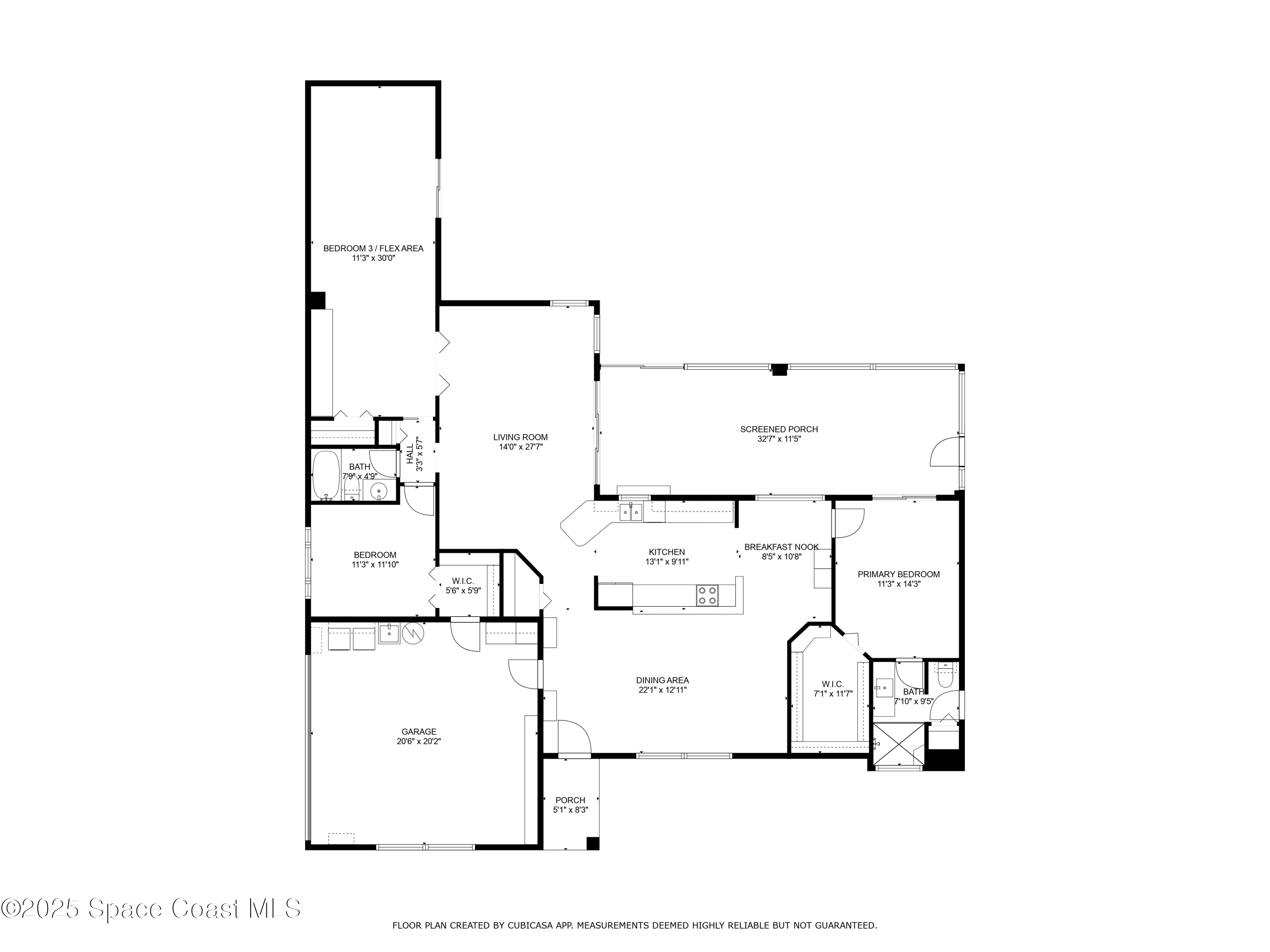 1507 Meadowbrook Road Northeast Palm Bay, FL 32905 - Photo 47 of 50 a picture of floor plan