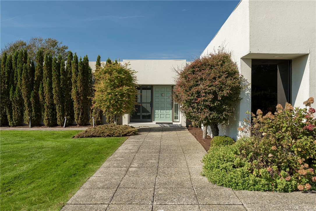 111 Ocean Avenue Newport, RI 02840 - Photo 9 of 46 Front Entry with mature landscaping