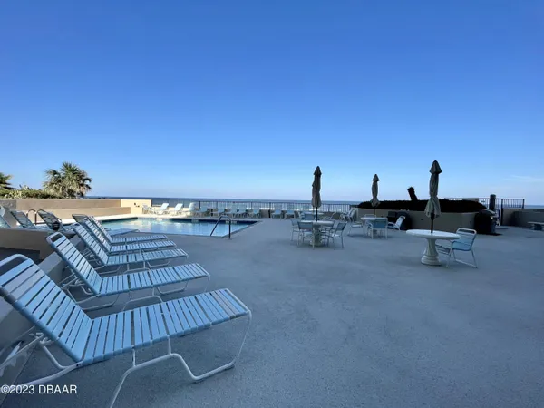 a view of a building with street view