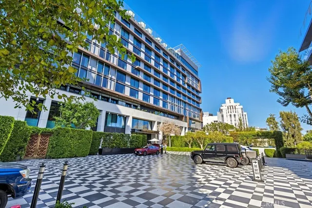 a front view of a building