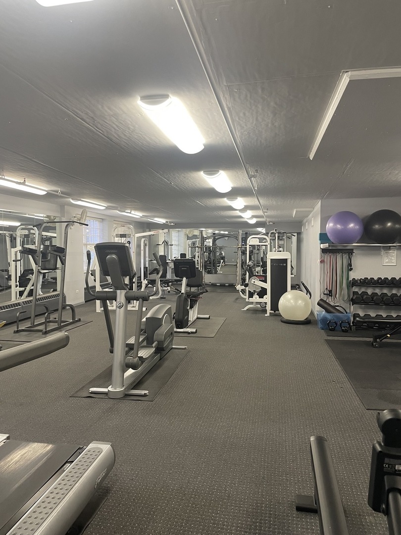 21 West Chestnut Street, Unit 1408 Chicago, IL 60610 - Photo 16 of 17 a view of a room with gym equipment