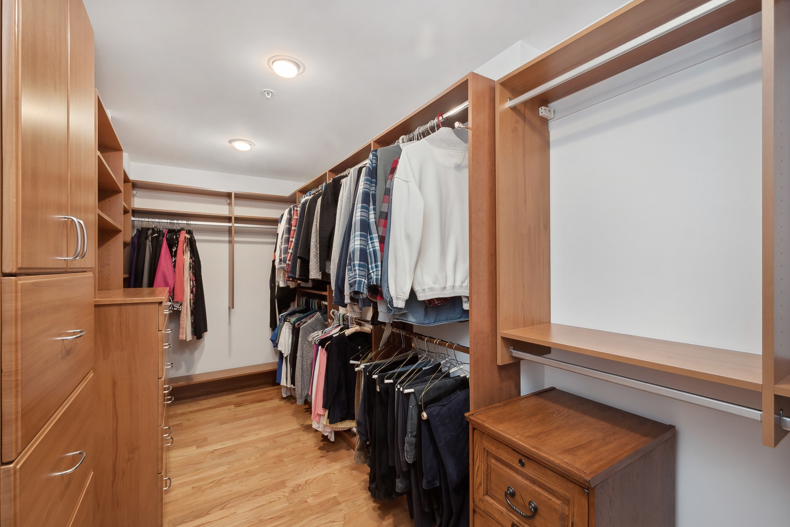 21 West Chestnut Street, Unit 1408 Chicago, IL 60610 - Photo 10 of 17 a view of walk in closet with clothes and shoes
