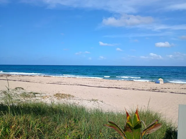 a view of an ocean beach