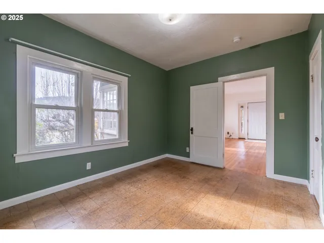 a view interior of a house with a window