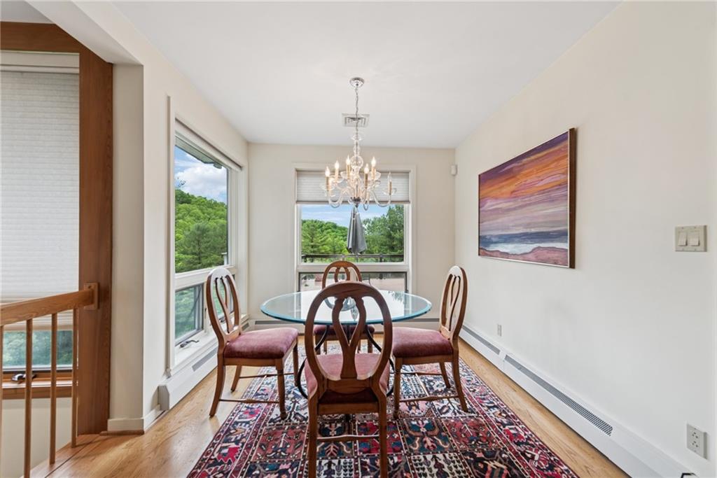 428 Jefferson School Road Ligonier, PA 15658 - Photo 13 of 50 a view of a dining room with furniture window and outside view