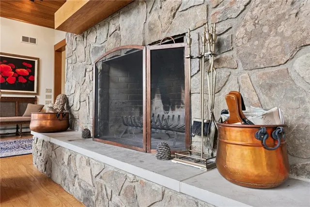 a room with gym equipment