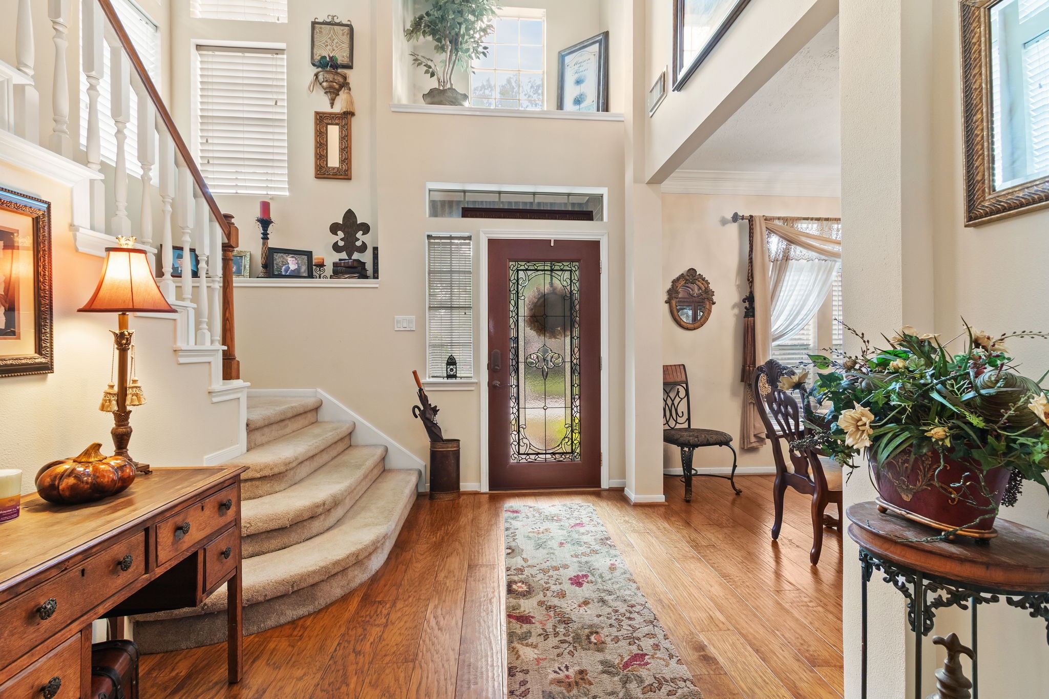 3618 Walnut Forest Lane Spring, TX 77388 - Photo 8 of 41 a living room with furniture and a wooden floor