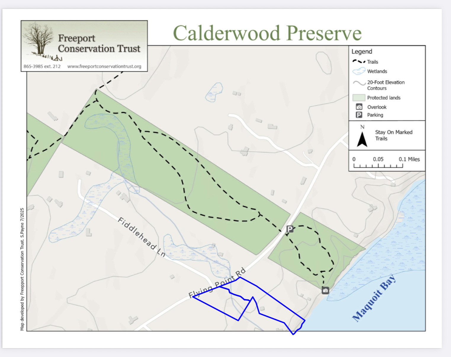 19-8 Flying Point Road Freeport, ME 04032 - Photo 28 of 33 Lots with Calderwood Preserve Map