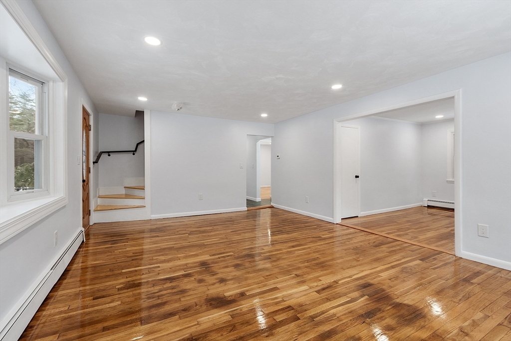 10 Townsend Road Shirley, MA 01464 - Photo 18 of 38 a view of an empty room with wooden floor and a window