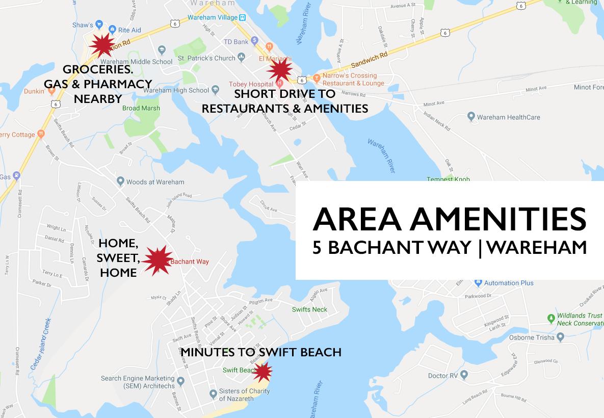 5 Bachant Way Wareham, MA 02571 - Photo 24 of 26 Area Map