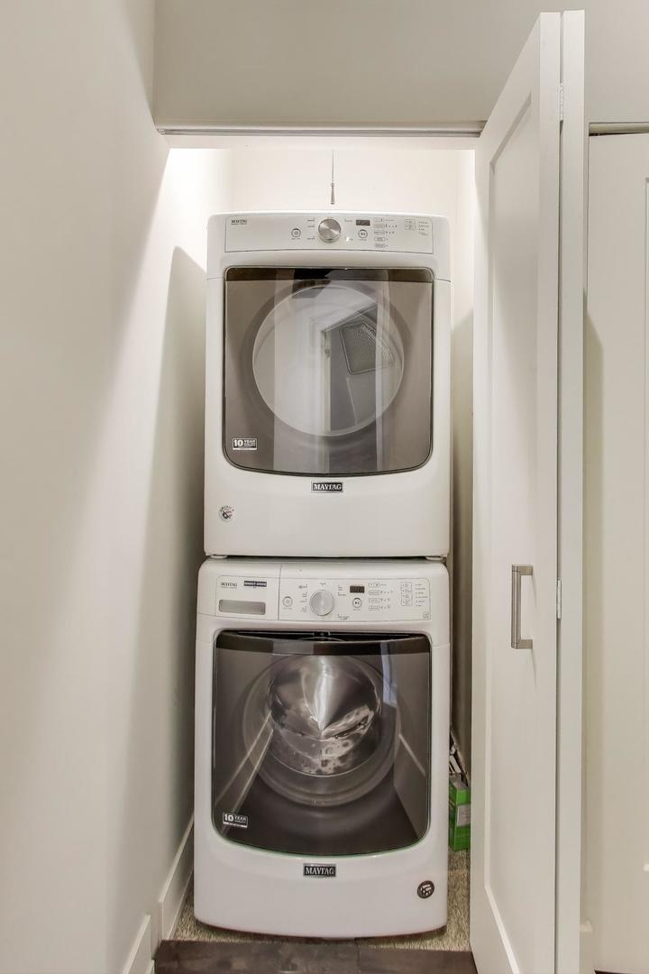 1301 West Madison Street, Unit 315 Chicago, IL 60607 - Photo 20 of 27 a close up view of washer and dryer