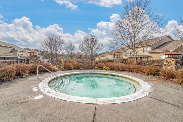 a view of a yard with a patio