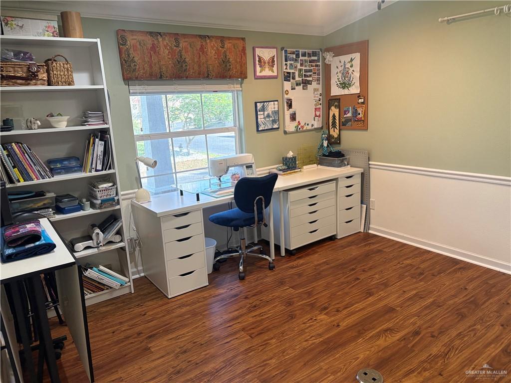 3078 Durango Street Mercedes, TX 78570 - Photo 31 of 41 a view of a workspace with furniture and a window