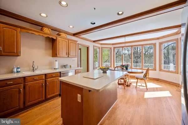 a dining room with furniture wooden floor and a potted plant