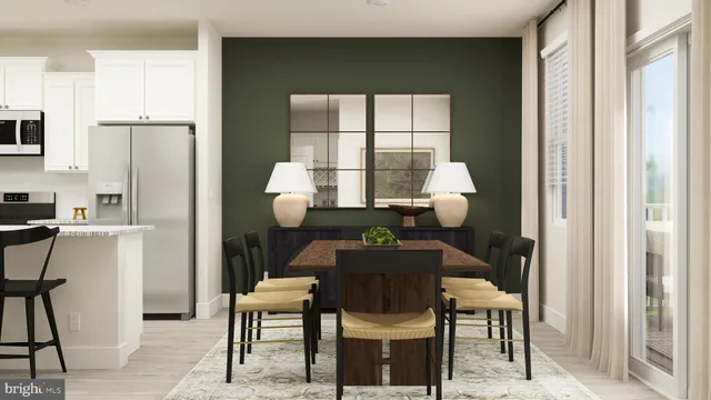 a living room with furniture a window and a table