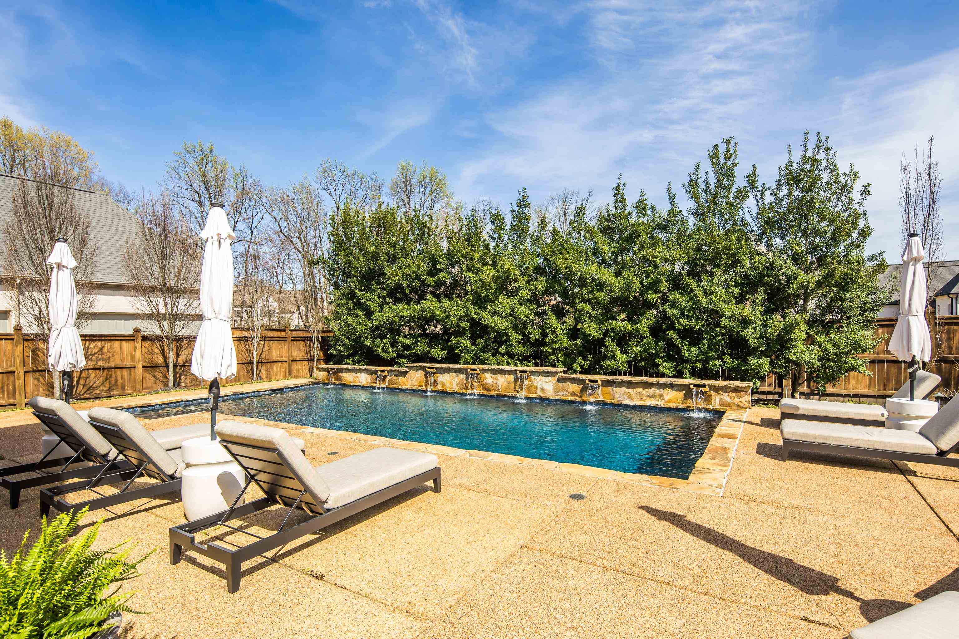 516 Lambs Brook Lane Collierville, TN 38017 - Photo 35 of 39 View of pool featuring a fenced backyard and patio surround