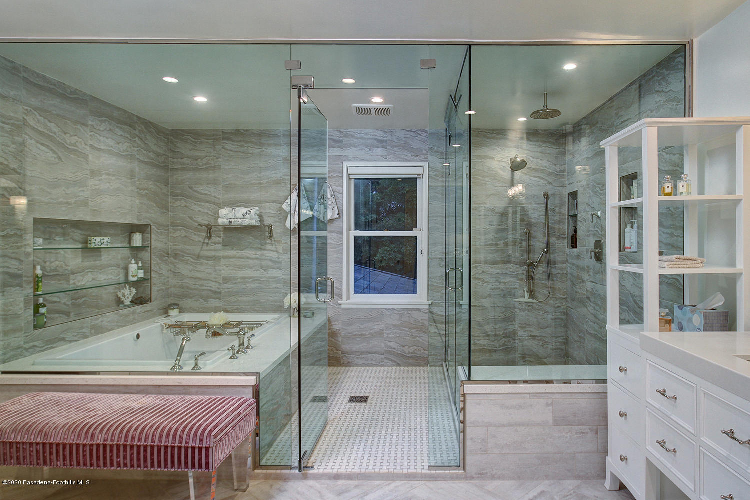 260 Hillside Road South Pasadena, CA 91030 - Photo 23 of 41 a bathroom with a shower and a sink