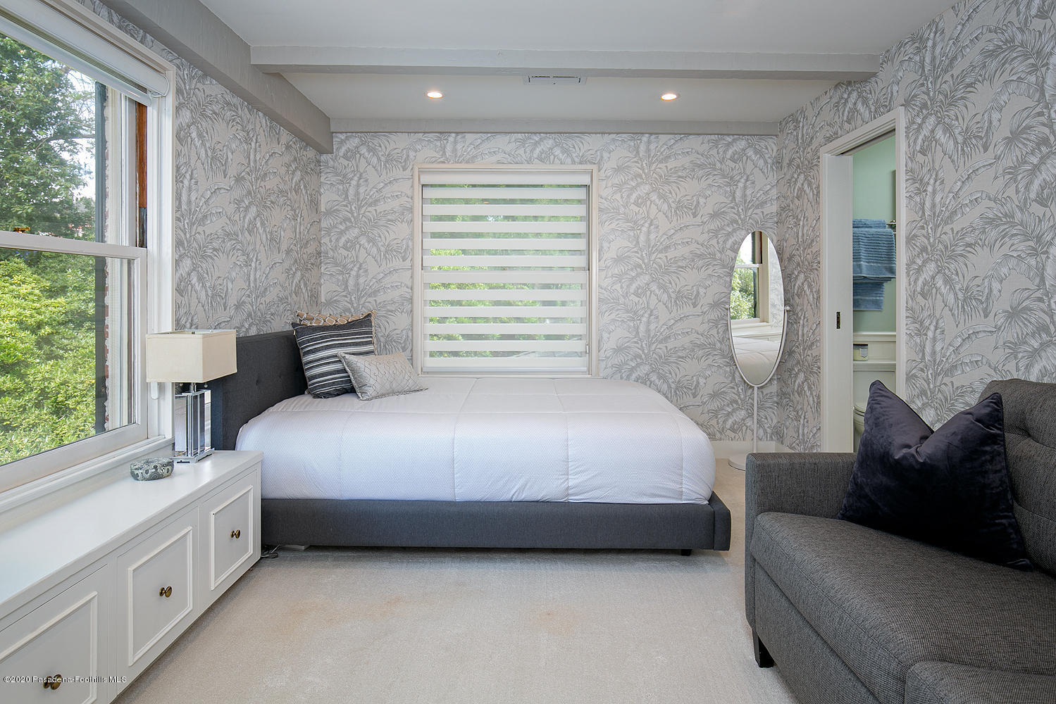 260 Hillside Road South Pasadena, CA 91030 - Photo 28 of 41 a bedroom with a bed couch and window
