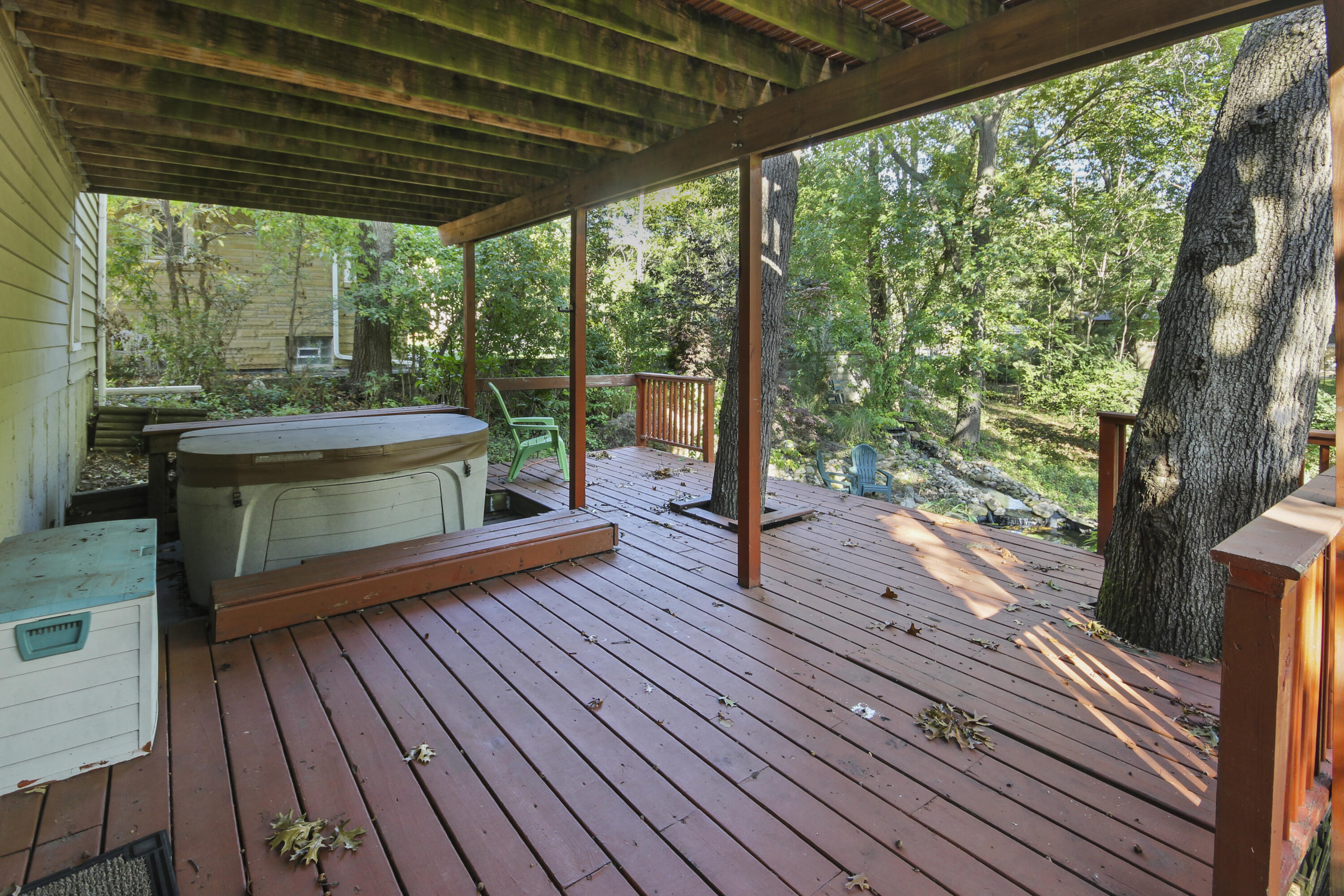 739 Montgomery Street Gary, IN 46403 - Photo 28 of 34 a view of balcony with wooden floor and outdoor space