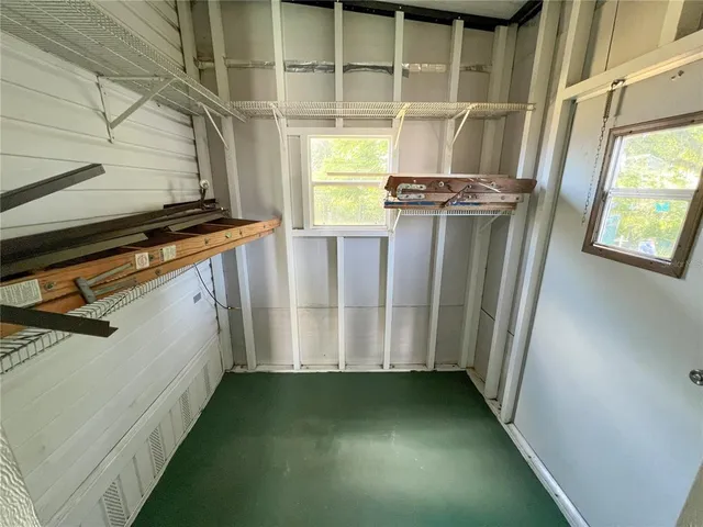 a view of a storage & utility room