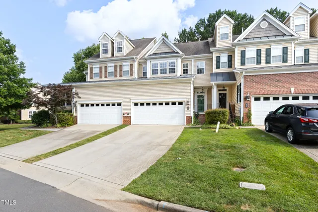 a house view with a garden space