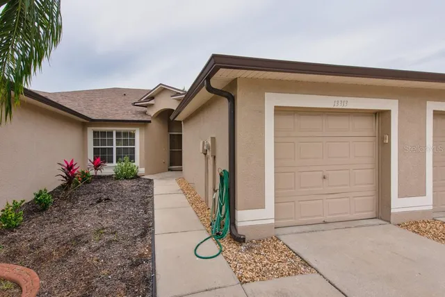 a front view of a house with shower