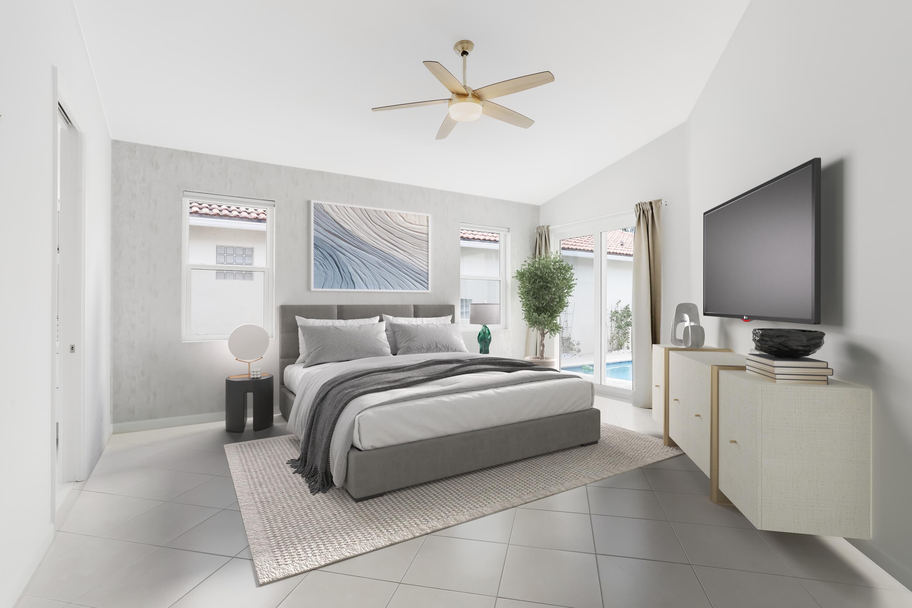 7160 Northwest Turtle Walk Boca Raton, FL 33487 - Photo 17 of 37 Master Suite Bedroom