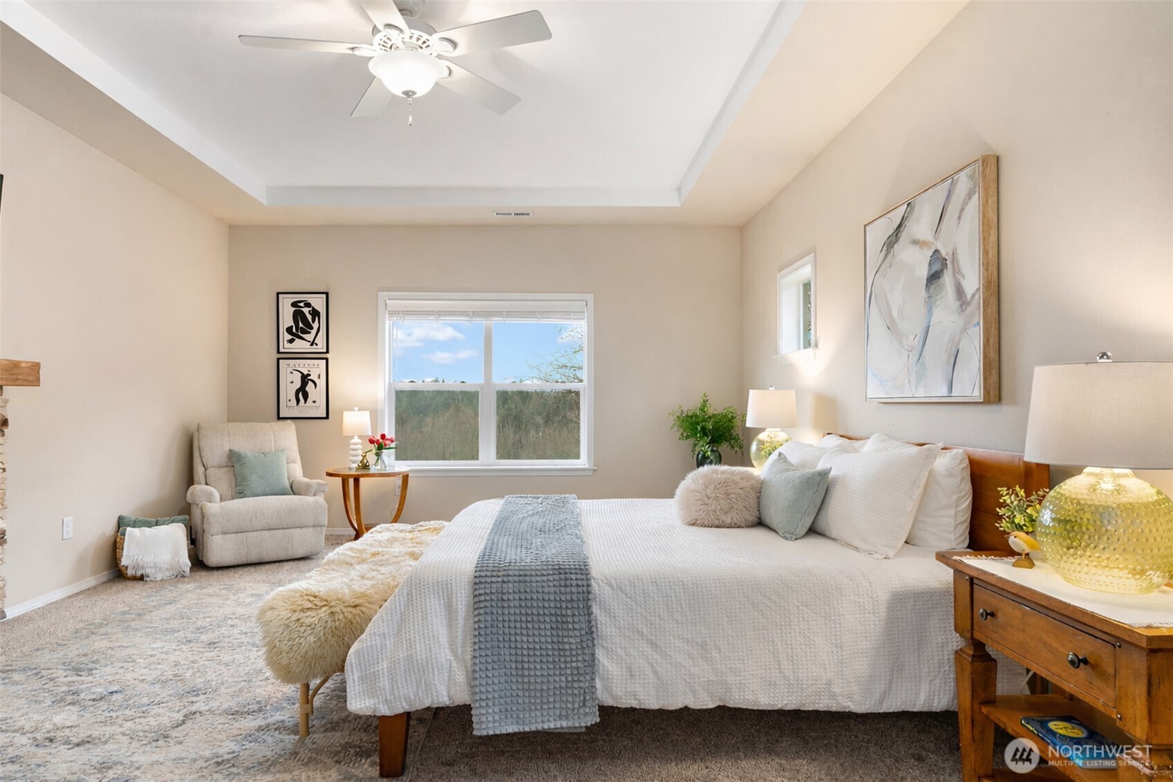 25965 Tytler Road Northeast Poulsbo, WA 98370 - Photo 11 of 40 a bedroom with a bed and a couch