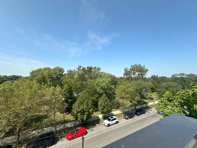 a view of a outdoor space and a street view