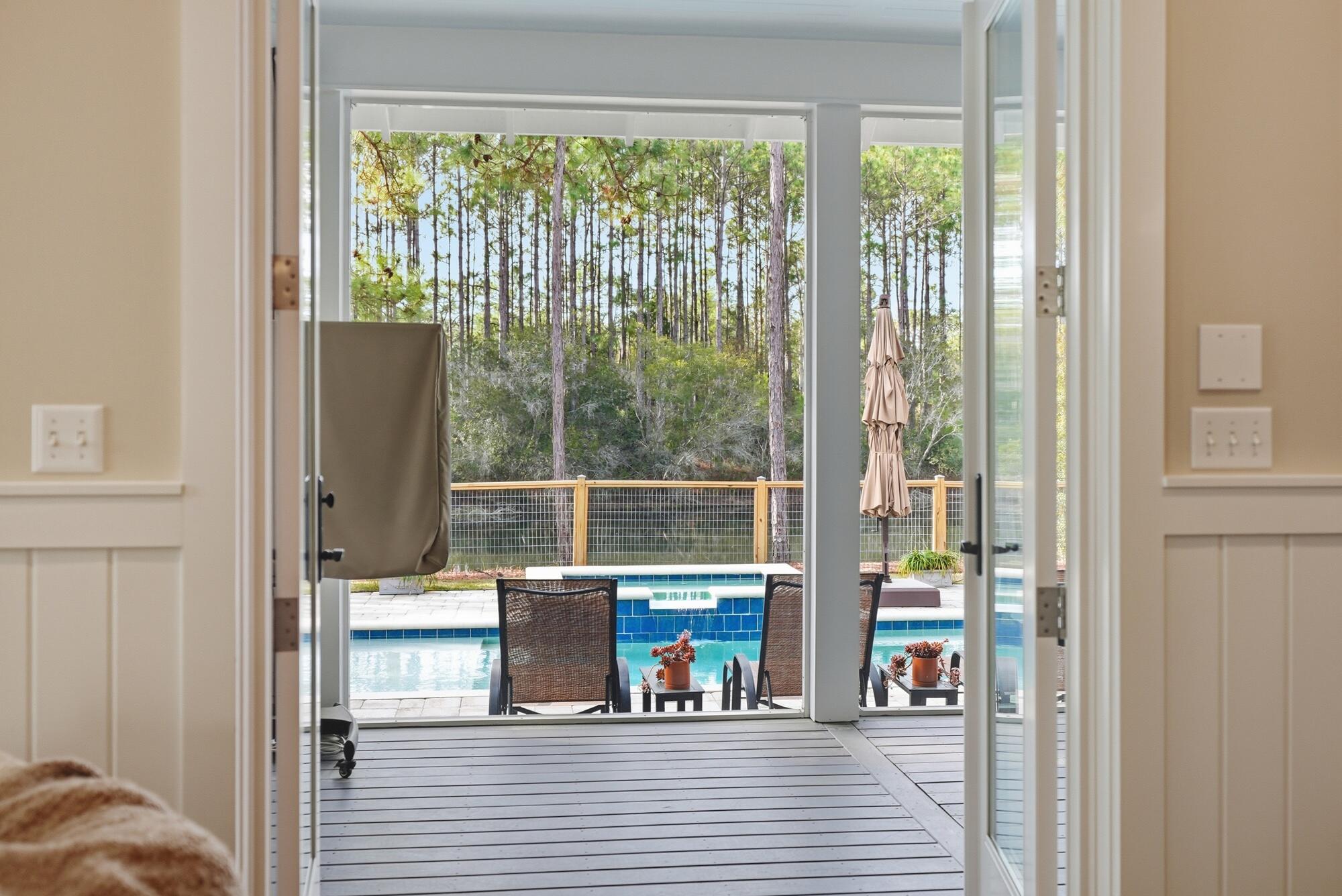 295 Medley Street Inlet Beach, FL 32461 - Photo 47 of 49 Walk out doors from Living Room