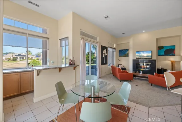 a outdoor space with furniture