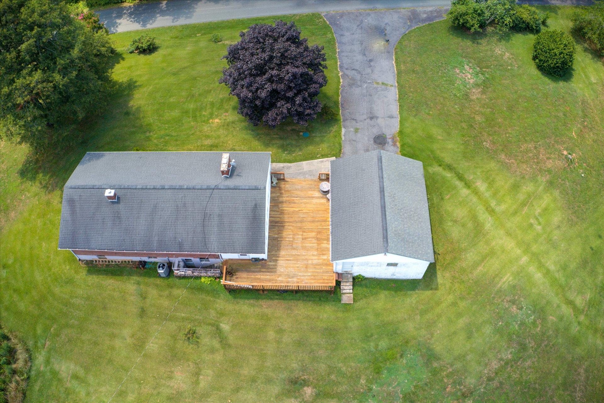 950 Thompson Ridge Road Ferrum, VA 24088 - Photo 26 of 31 an aerial view of a house with garden space and street view