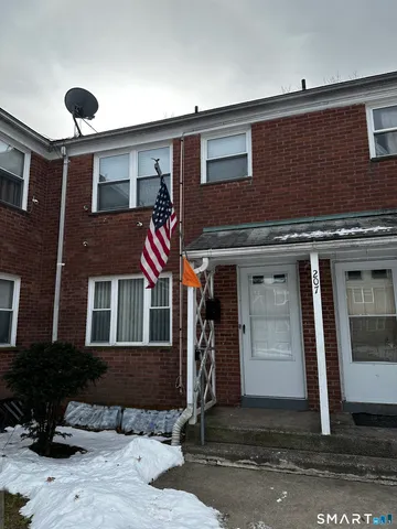 a front view of a house