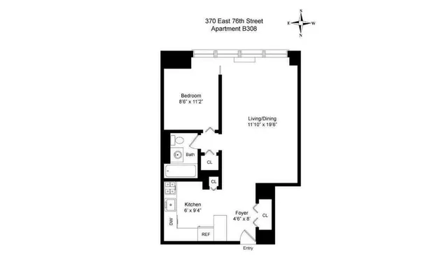 $545,000 | 370 East 76th Street, Unit B308 | Lenox Hill