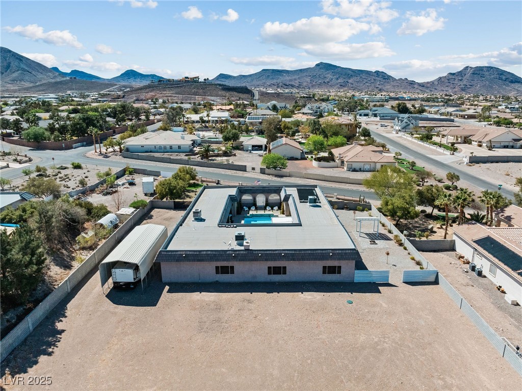 647 Foxhall Road Henderson, NV 89002 - Photo 64 of 82 Drone / aerial view featuring a mountain view