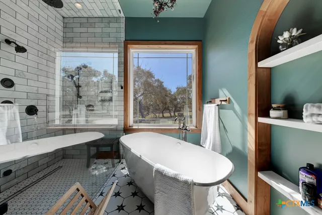 a room with furniture and a window