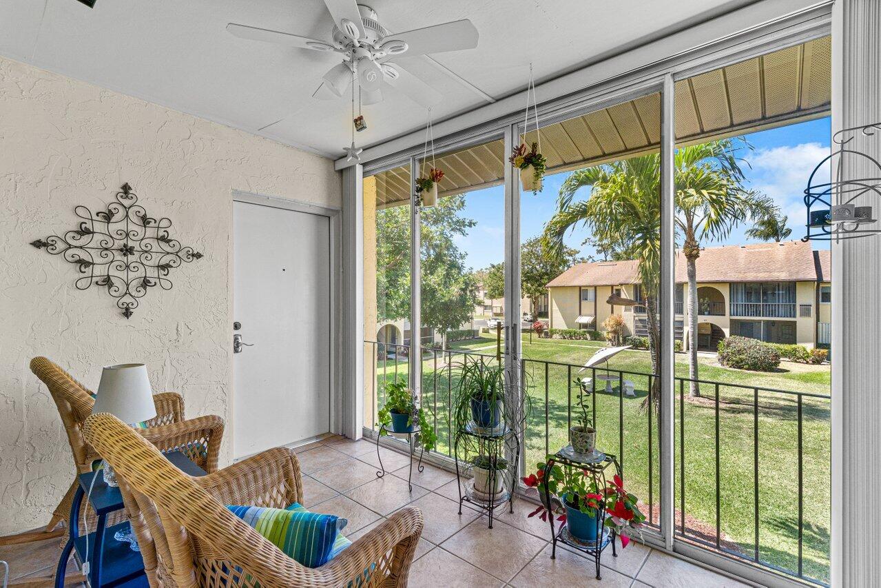 308 Pine Ridge Circle, Unit C2 Greenacres, FL 33463 - Photo 5 of 23 Enclosed Patio
