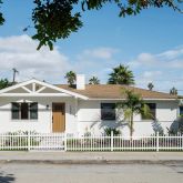 a front view of a house