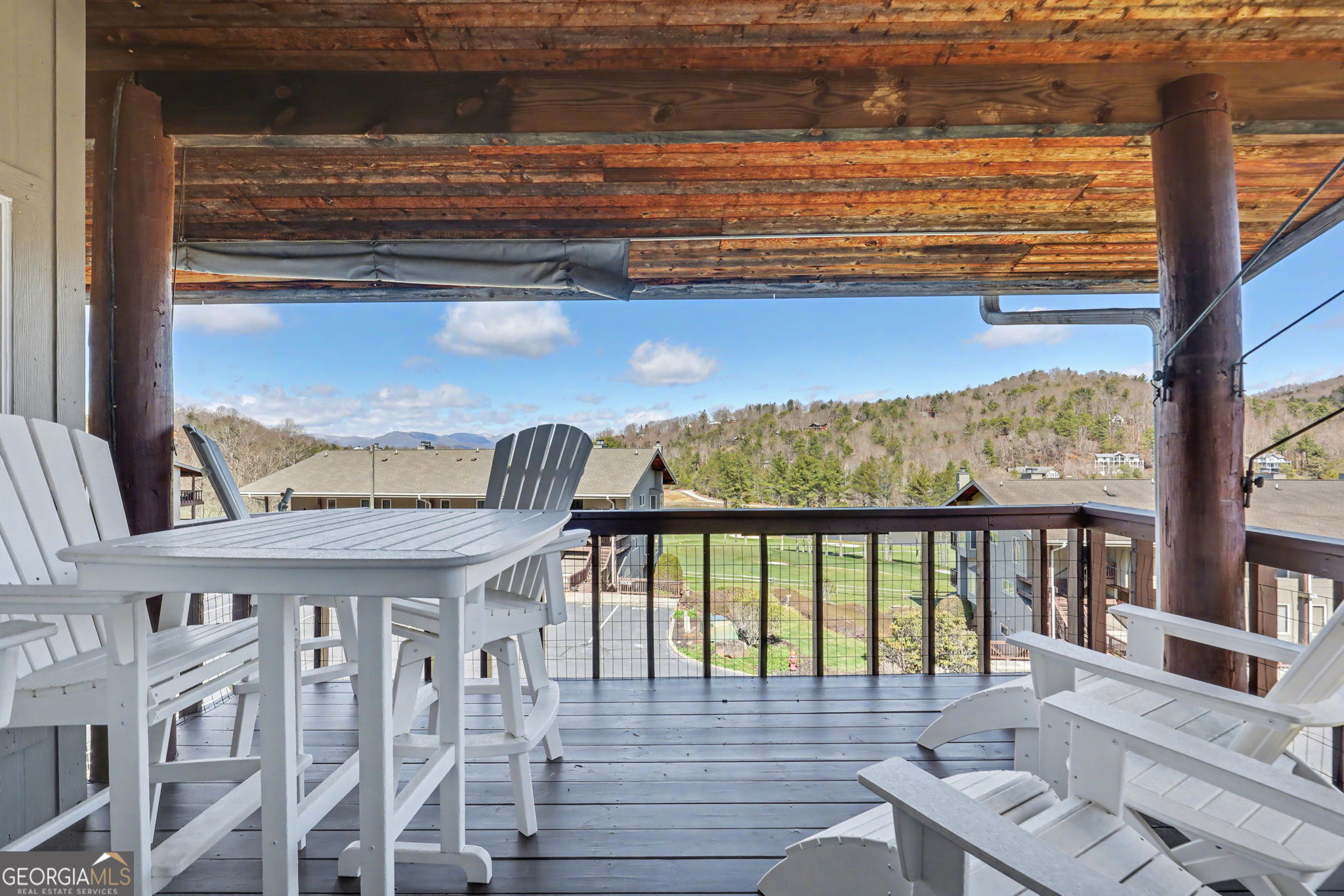 62 Sunvalley Circle, Unit 7006 Dillard, GA 30537 - Photo 13 of 55 a view of a balcony with furniture