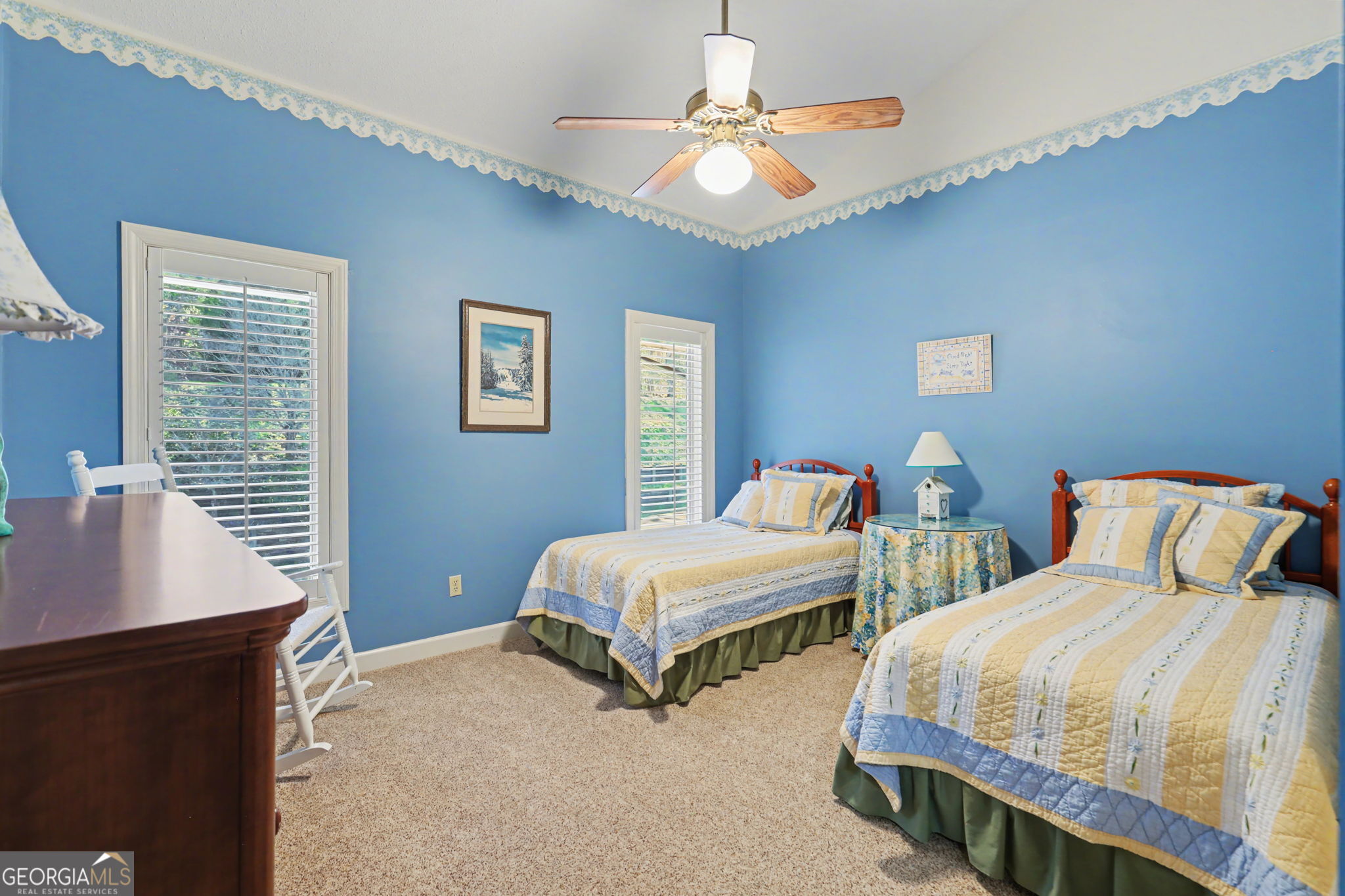 62 Sunvalley Circle, Unit 7006 Dillard, GA 30537 - Photo 36 of 55 a bedroom with two beds and a desk