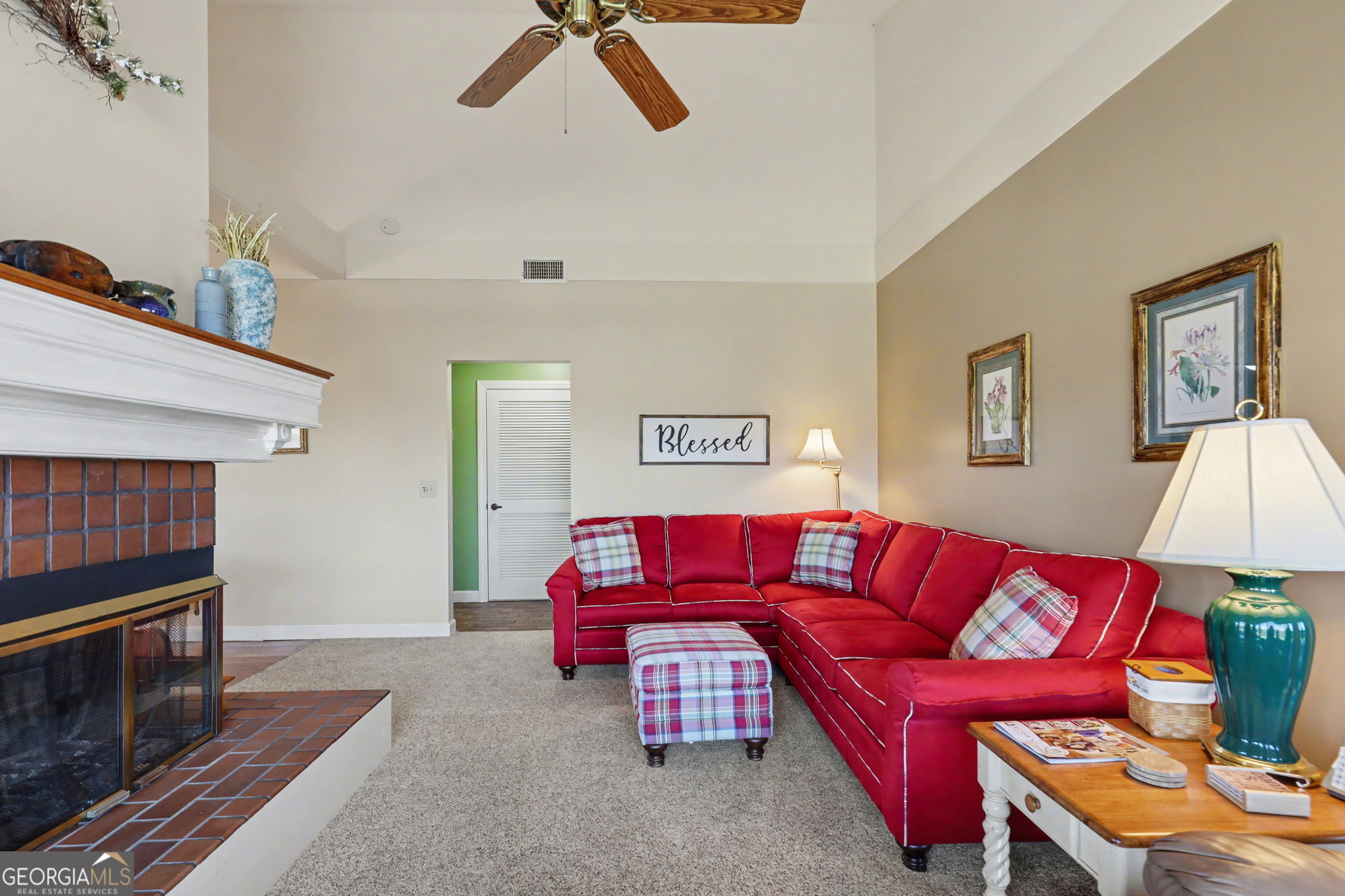 62 Sunvalley Circle, Unit 7006 Dillard, GA 30537 - Photo 10 of 55 a living room with furniture and a fireplace