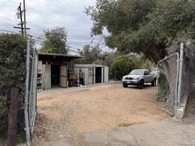 a view of a car garage