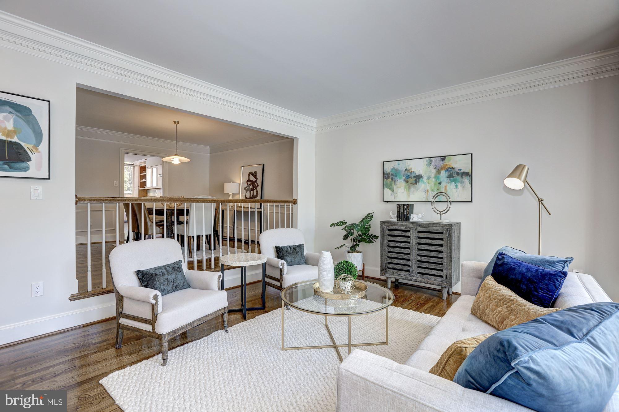 8316 Rising Ridge Way Bethesda, MD 20817 - Photo 7 of 45 Living Room Open to Dining Room