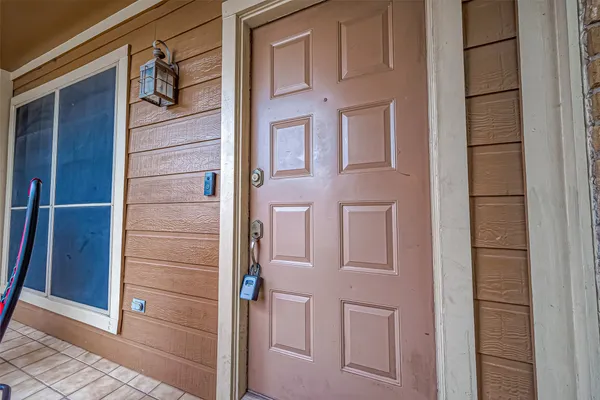 a view of front door