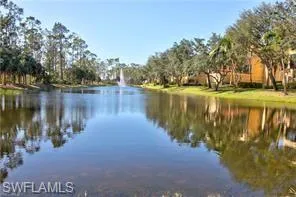 a view of a lake with houses