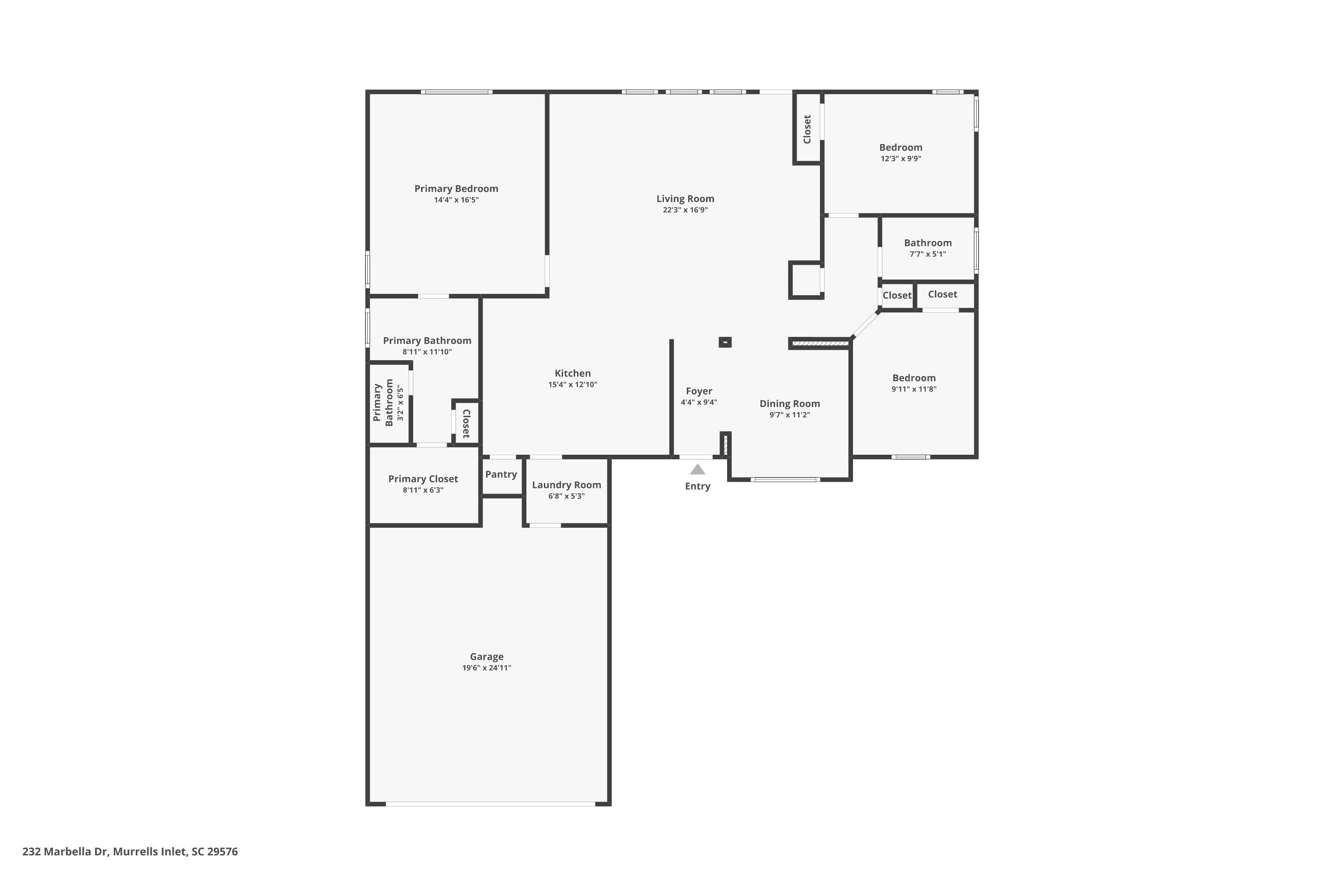 232 Marbella Drive Murrells Inlet, SC 29576 - Photo 40 of 40 View of home floor plan