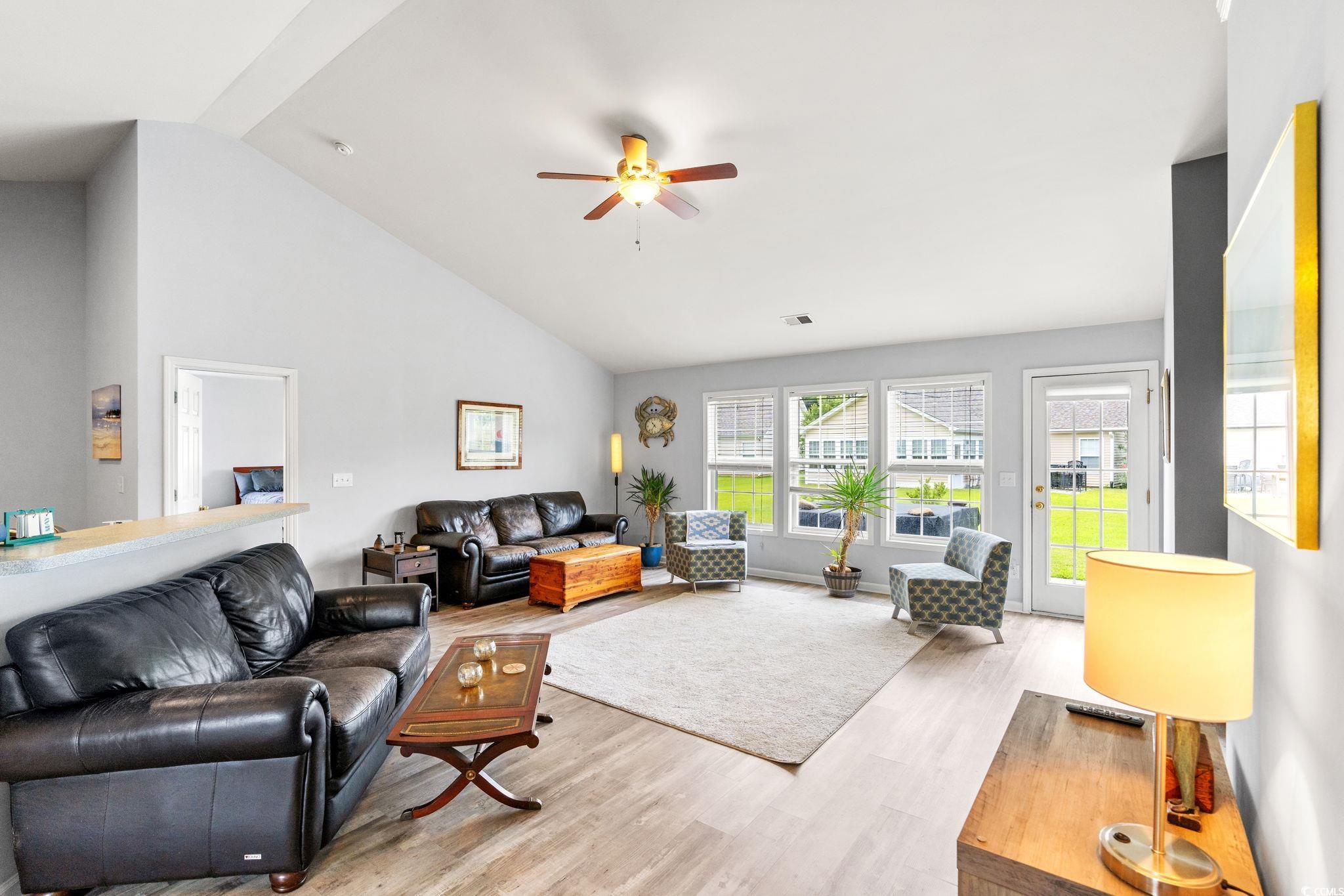232 Marbella Drive Murrells Inlet, SC 29576 - Photo 5 of 40 Living area with light wood-style flooring, ceilin