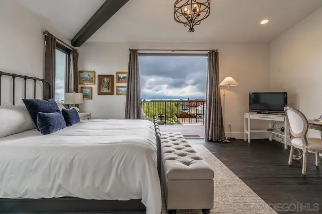 a view of a balcony with an outdoor space